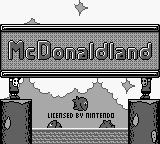 McDonaldland (Europe) Title Screen